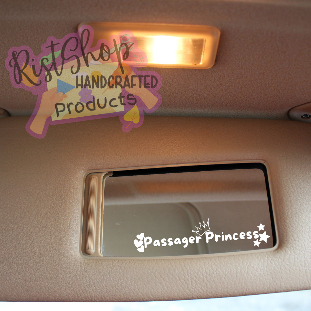 Car rear view Mirror/ Car sun visor decal by Rist